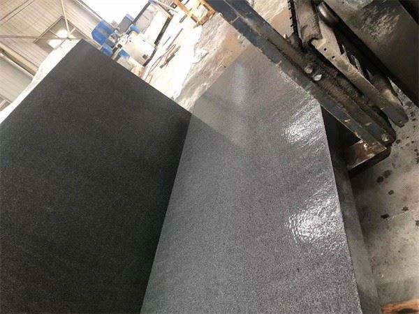 honed dark grey granite