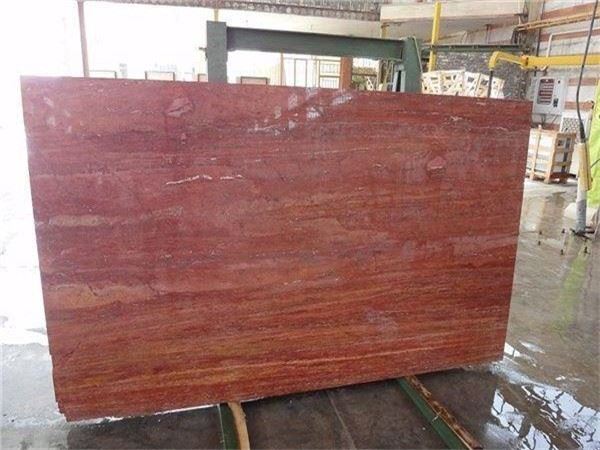 red travertine tile