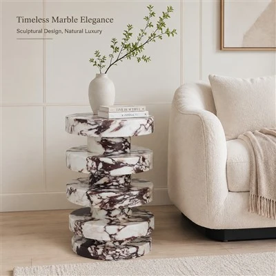 Calacatta Viola Marble hliðarborð